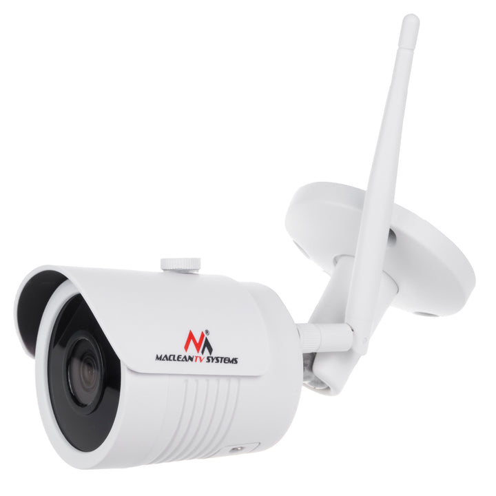 Cameră de supraveghere pentru interior si exterior Maclean, WiFi IP IPC, MCTV-516, infrarosu, alba