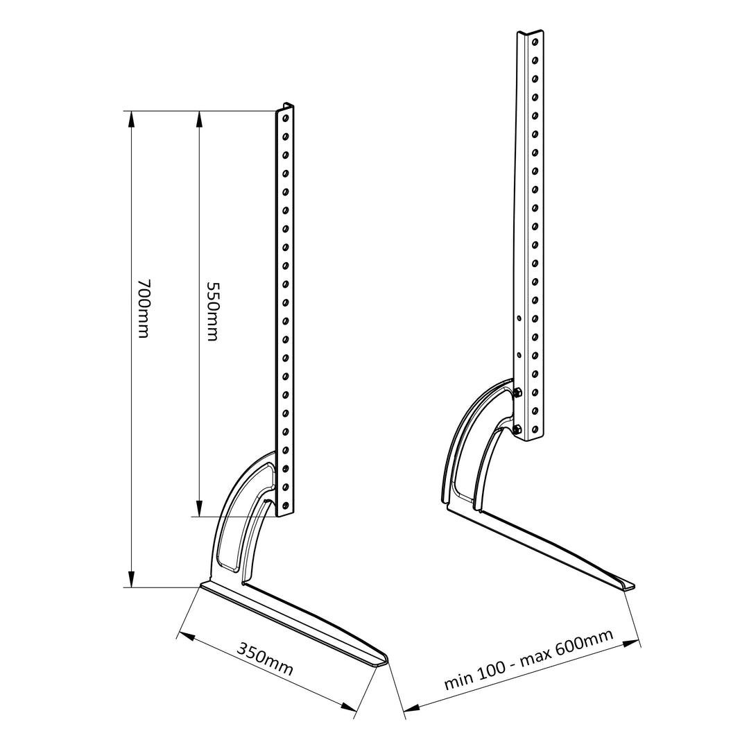 Suport universal Maclean, pentru televizor 32-70", greutate maxima 50kg, MC-954