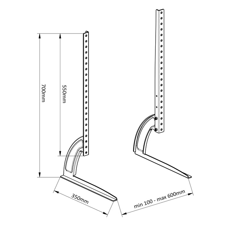 Suport universal Maclean, pentru televizor 32-70", greutate maxima 50kg, MC-954