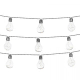 Ghirlanda solara Tracer, 50 LED-uri, 10 becuri, transparent