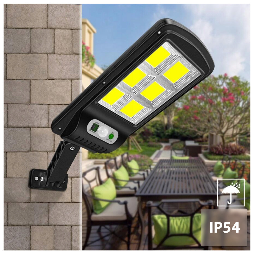 Aplica de perete solara LED, Maclean MCE446, negru, IP54, 4W, 400lm, 6500K, Li-ion 1200 mAh, 3 moduri de funcționare