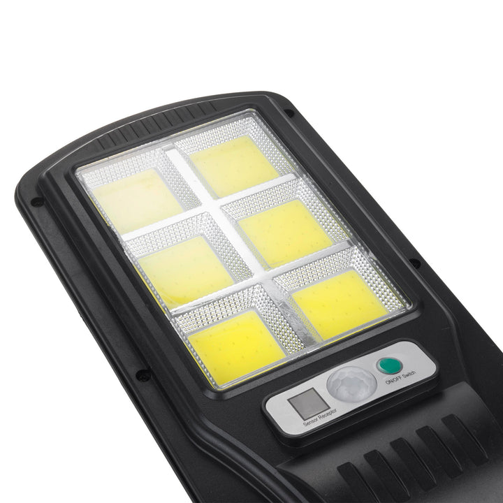 Aplica de perete solara LED, Maclean MCE446, negru, IP54, 4W, 400lm, 6500K, Li-ion 1200 mAh, 3 moduri de funcționare