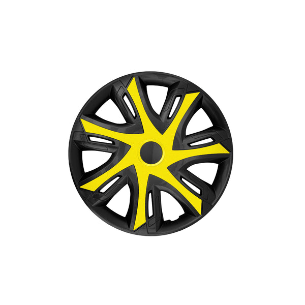 Set 4 capace jante NRM, N-Power, 15", galben negru