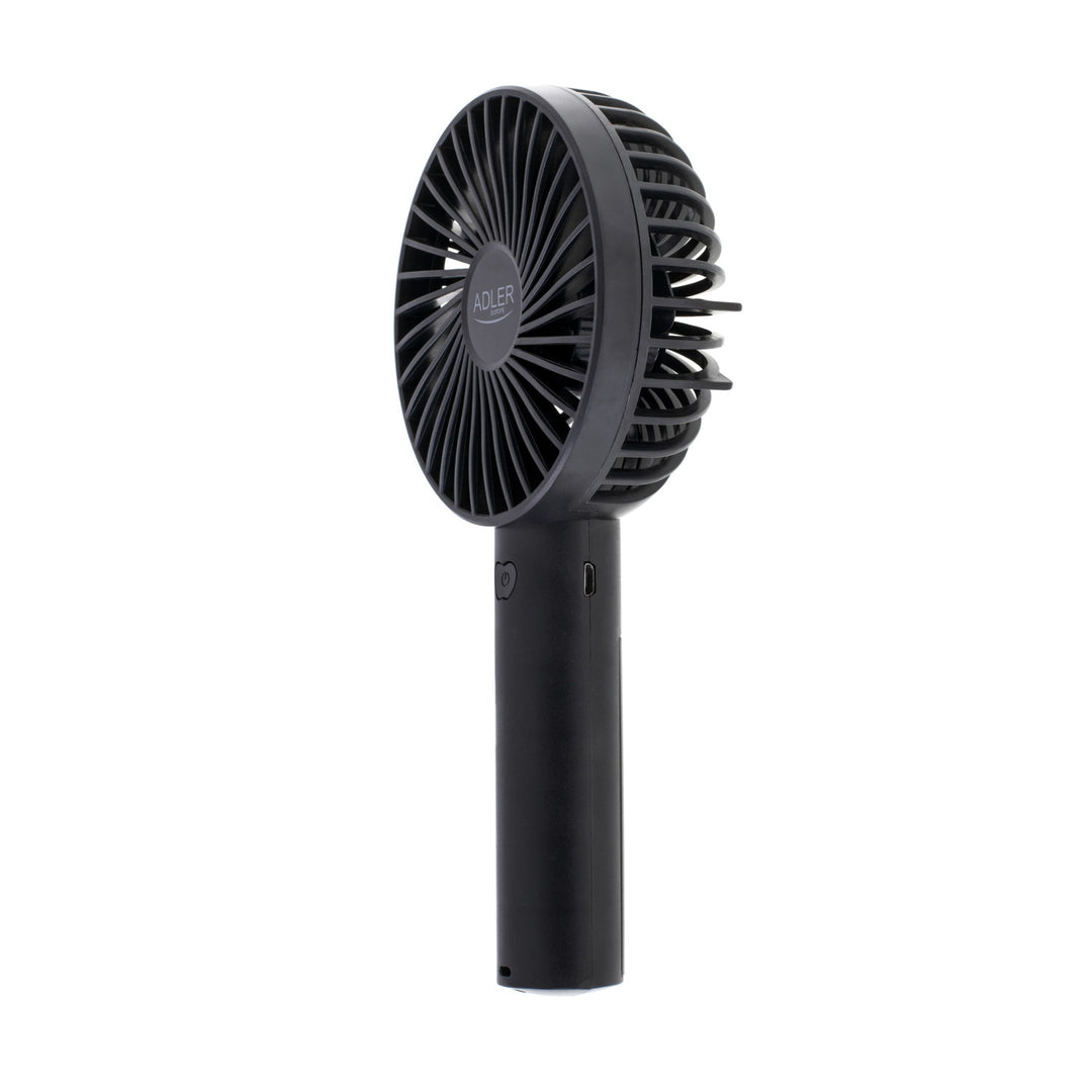 Mini ventilator, Adler, Portabil, 9 cm 3,5” USB, negru