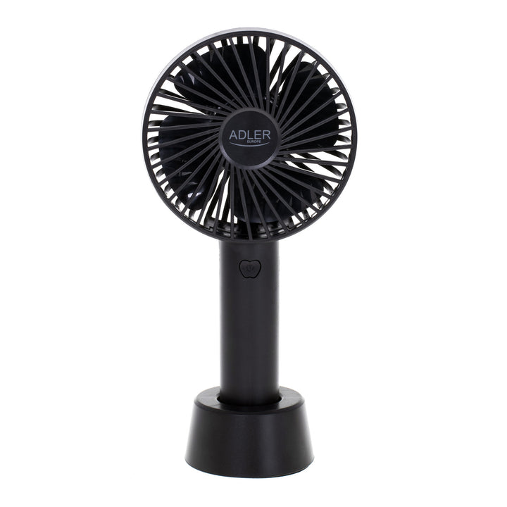 Mini ventilator, Adler, Portabil, 9 cm 3,5” USB, negru