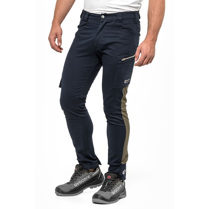 Pantaloni de lucru pentru barbati, Tubbos, albastru marin-olive, marimea 48