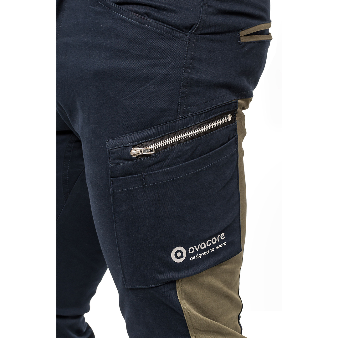 Pantaloni de lucru pentru barbati, Tubbos, albastru marin-olive, marimea 52