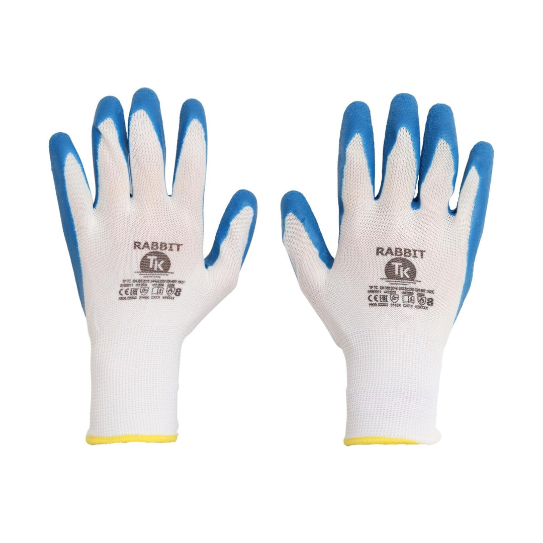 Set de 12 perechi de manusi de protectie din latex, marimea L