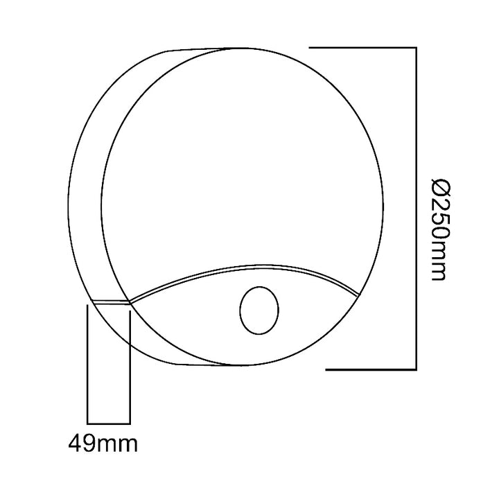 Lampă LED cu senzor de mișcare infrarosu, 10W, IP44, alb natural, 900lm, MCE357 W