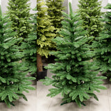Brad spaniol artificial, PVC, cu suport metalic, 150 cm, verde