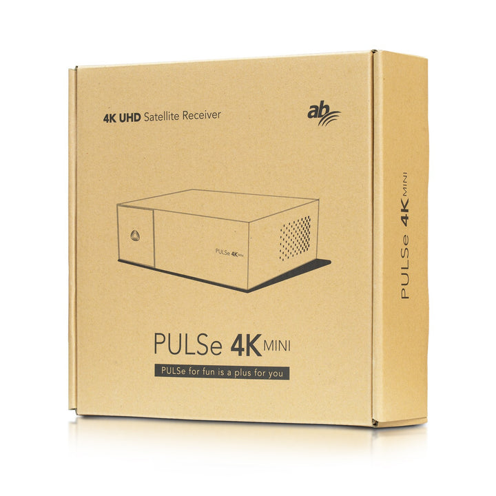 Mini receptor digital AB PULSe 4K, versiune 1x tuner DVB-S2X, negru