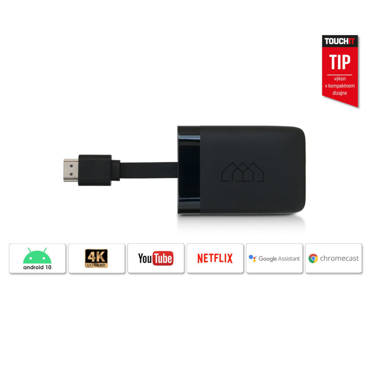 Mediaplayer compact Homatics Dongle Q Android TV 2 GB RAM DDR,Control Voce, Negru