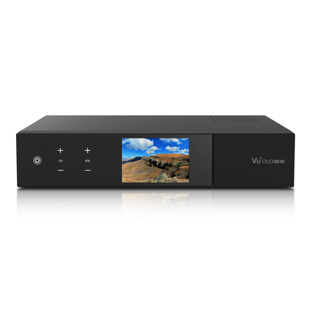 Tuner TV Vu + DUO 4K SE, 1 x Dual FBC S2X + 1 x Dual T2 MTSIF, negru