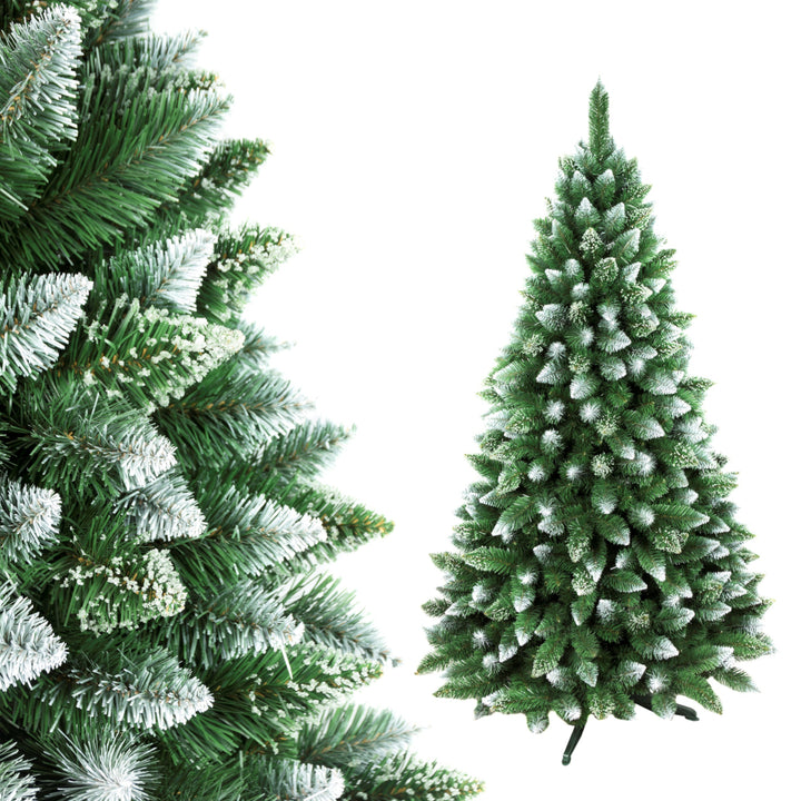 Brad artificial Diamond Pine, PVC, cu suport metalic, 200 cm