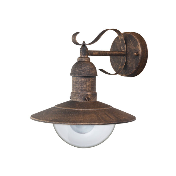 Aplica de perete pentru exterior, Oslo, E27, 60W, maro, IP44