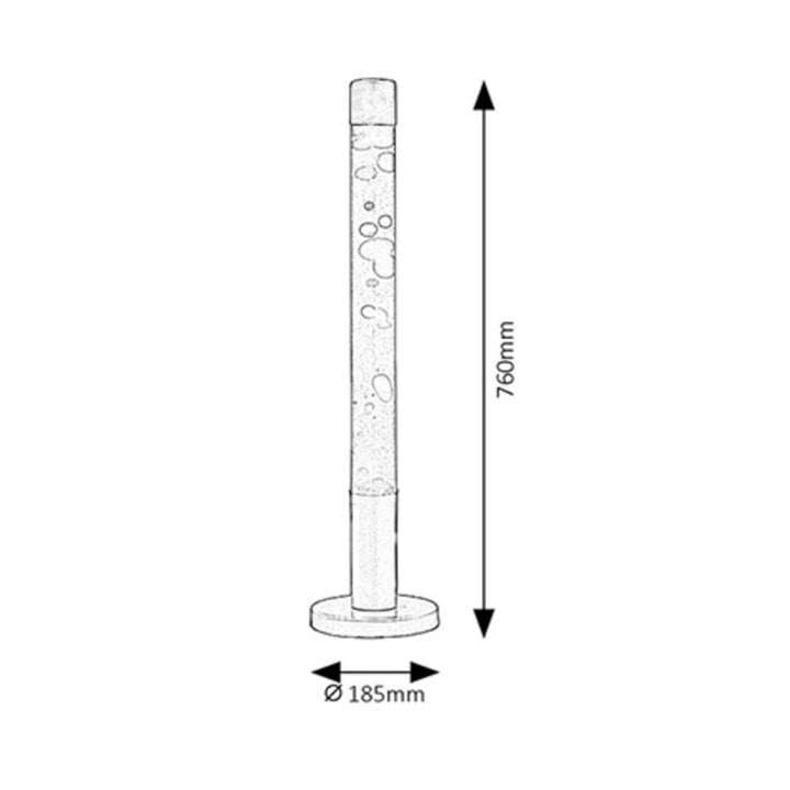 Lampa de masa Dovce Lavalamp, E14, 40W, 76 cm, portocaliu