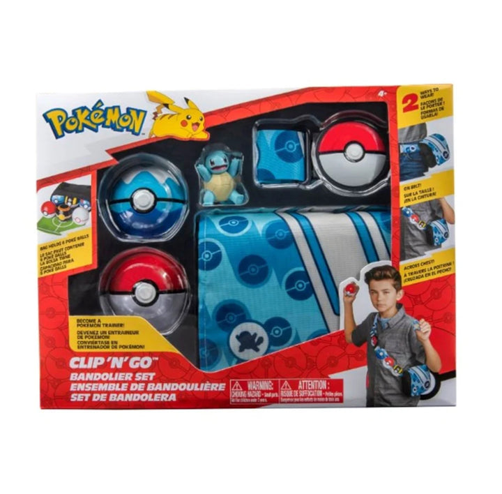 Set Pokemon Clip N Go Bandolier, Bag Belt Squirtle