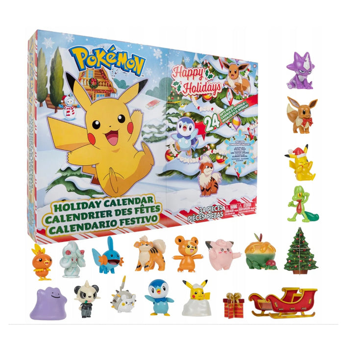 Calendar Advent Pokemon, PKW2689, 43 x 31 x 7cm, multicolor