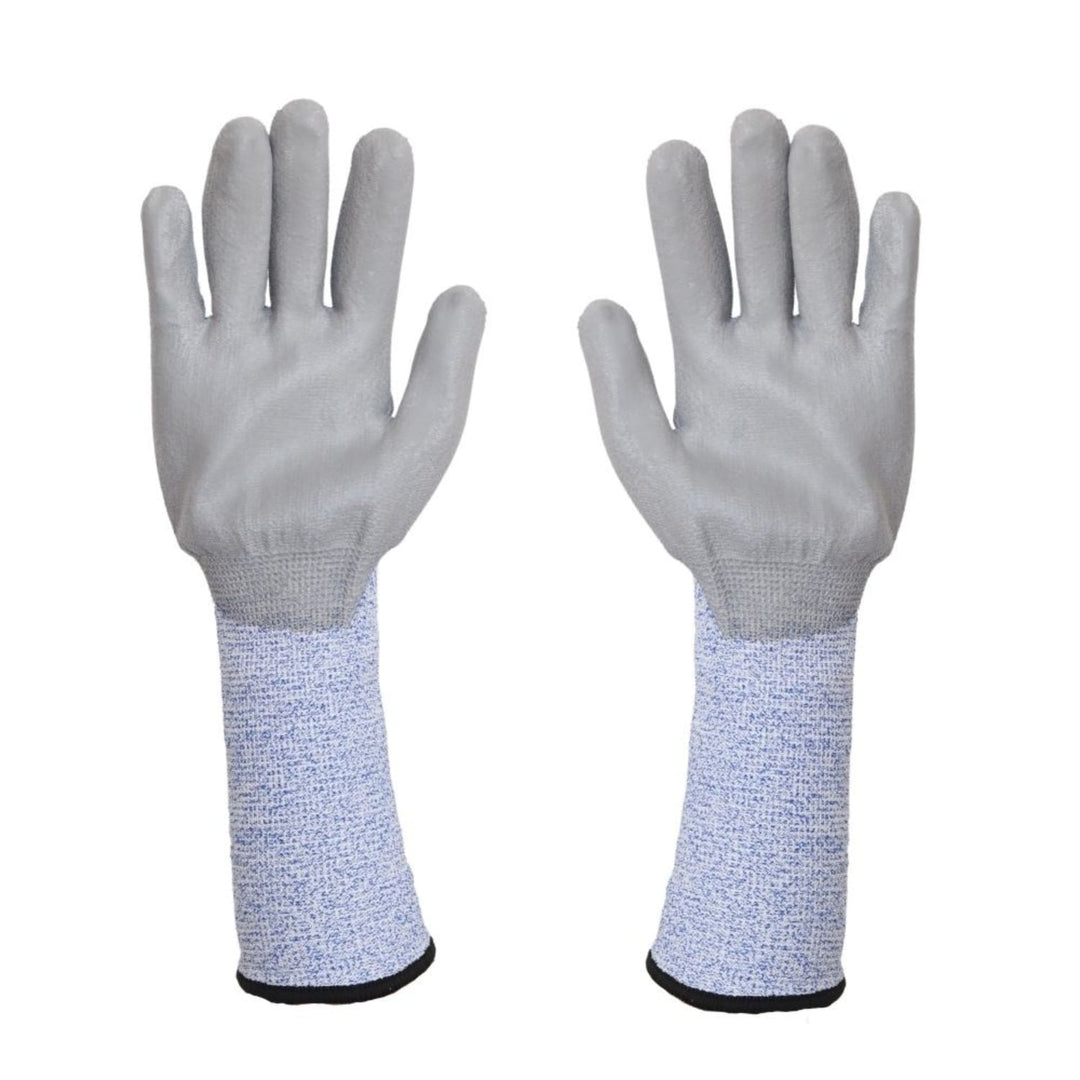 Set de 3 perechi de manusi de protectie Shark Blue Long, marime L