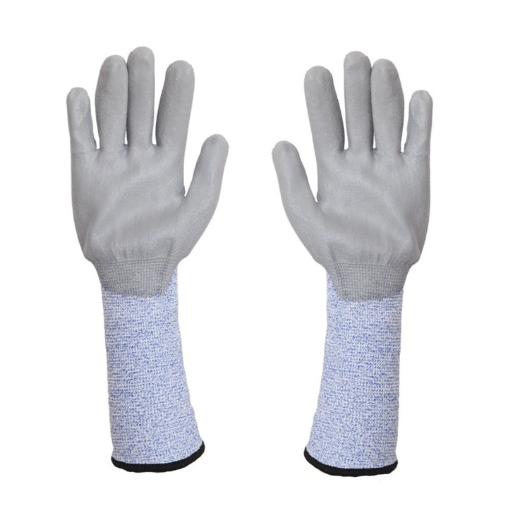 Set de 3 perechi de manusi de protectie Shark Blue Long, marime L