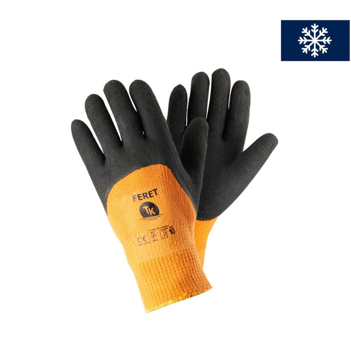 Set de 3 perechi de manusi de protectie Feret, de iarna, marime M