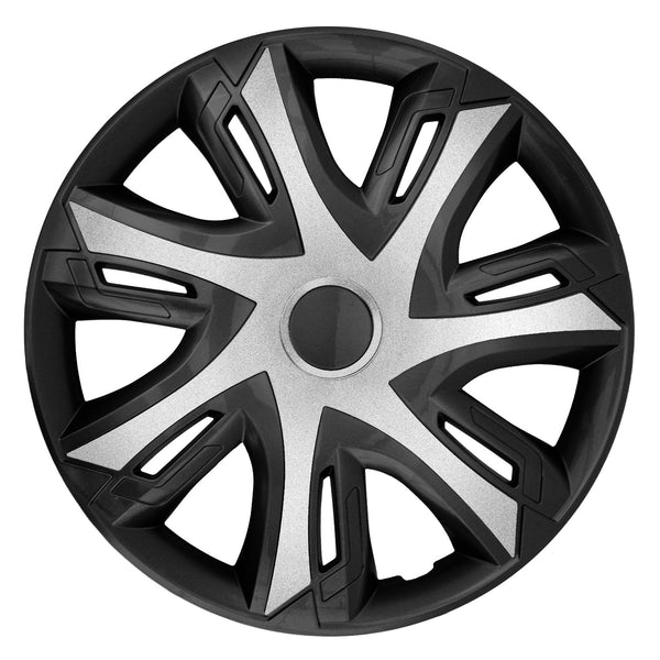 Set 4 capace jante NRM, N-Power, 14", argintiu-negru