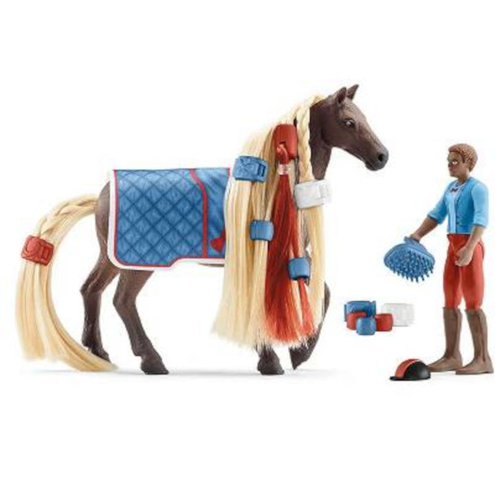 Set de joaca Schleich Horse Club Leo și Rocky, SLH42586