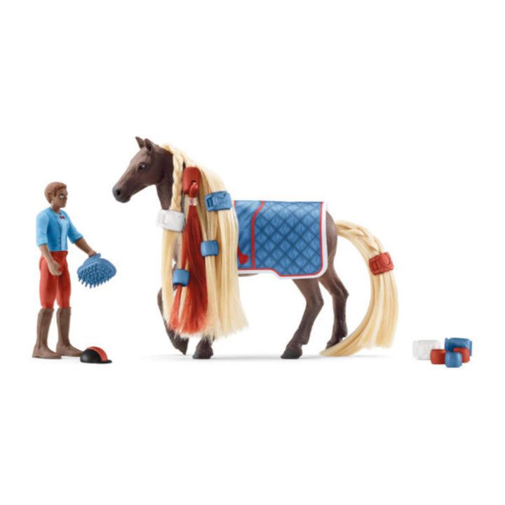 Set de joaca Schleich Horse Club Leo și Rocky, SLH42586