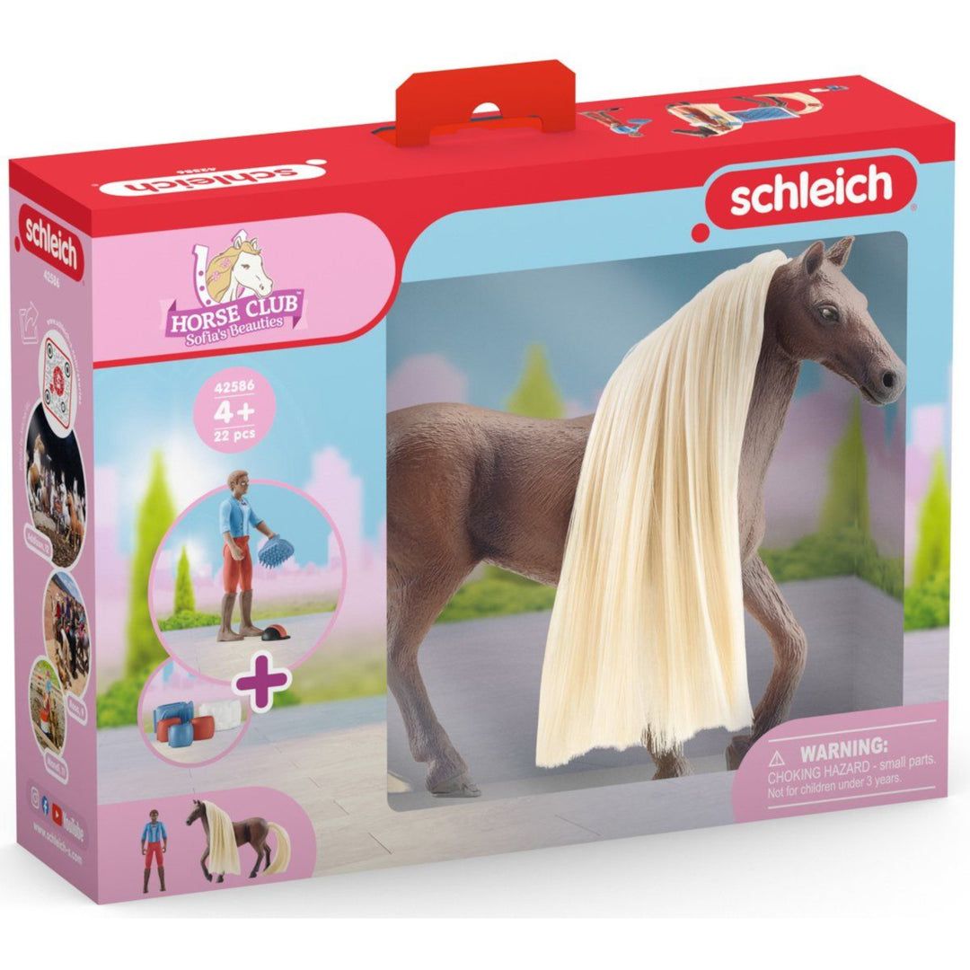 Set de joaca Schleich Horse Club Leo și Rocky, SLH42586