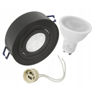 Set corp de iluminat incastrat MCE462 B, negru, 7W  si GU10