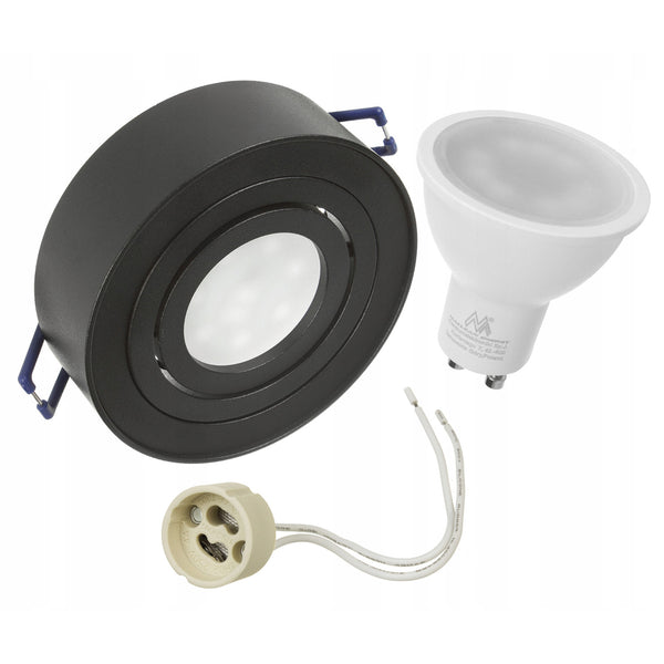 Set corp de iluminat incastrat MCE462 B, negru, 7W  si GU10