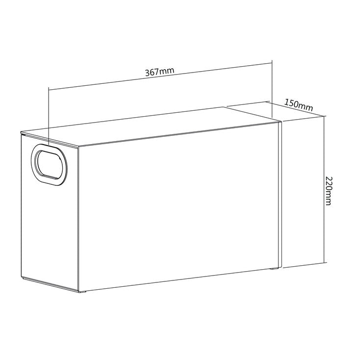 Suport pentru uscator de par Maclean Dyson MC-478, 36.7 x 15 x 22 cm, alb