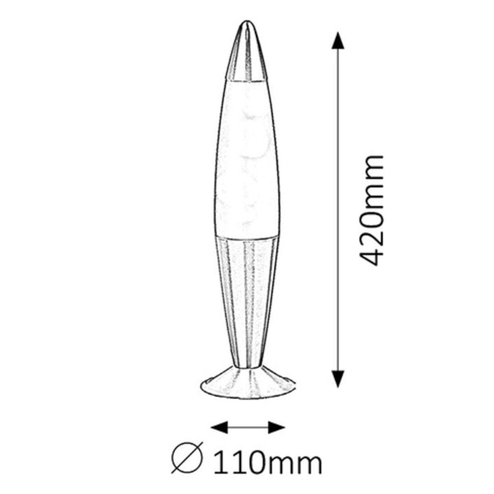 Lampa decorativa Lava Lollipop2, E14, 25W, portocaliu-mov