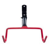 Suport de perete pentru bicicleta MC-430, atarnare pe cadru, greutate maxima 30kg, negru- rosu