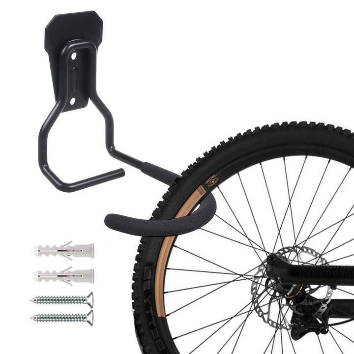 Suport de perete pentru bicicleta MC-433, atarnare verticala, greutate maxima 20kg, negru