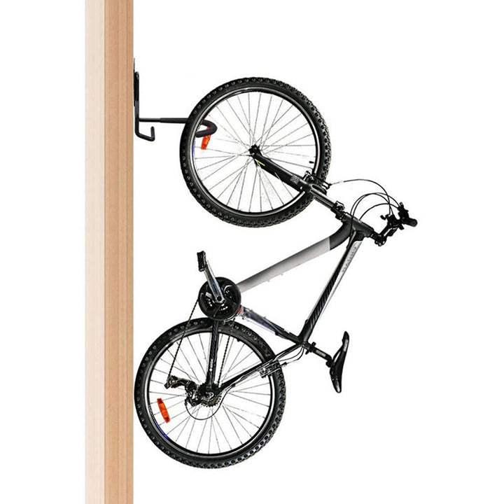 Suport de perete pentru bicicleta MC-433, atarnare verticala, greutate maxima 20kg, negru