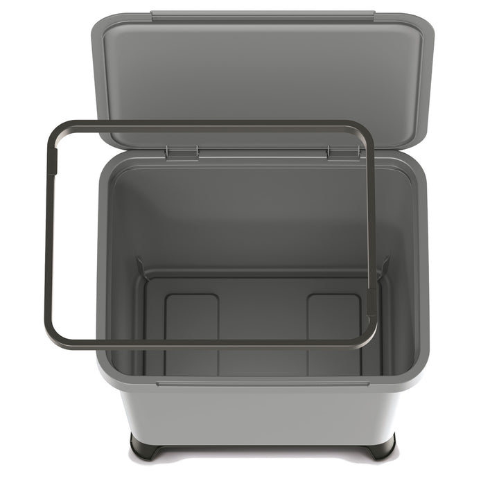Cos de gunoi pentru colectare selectiva Systema, smooth gray, 29L