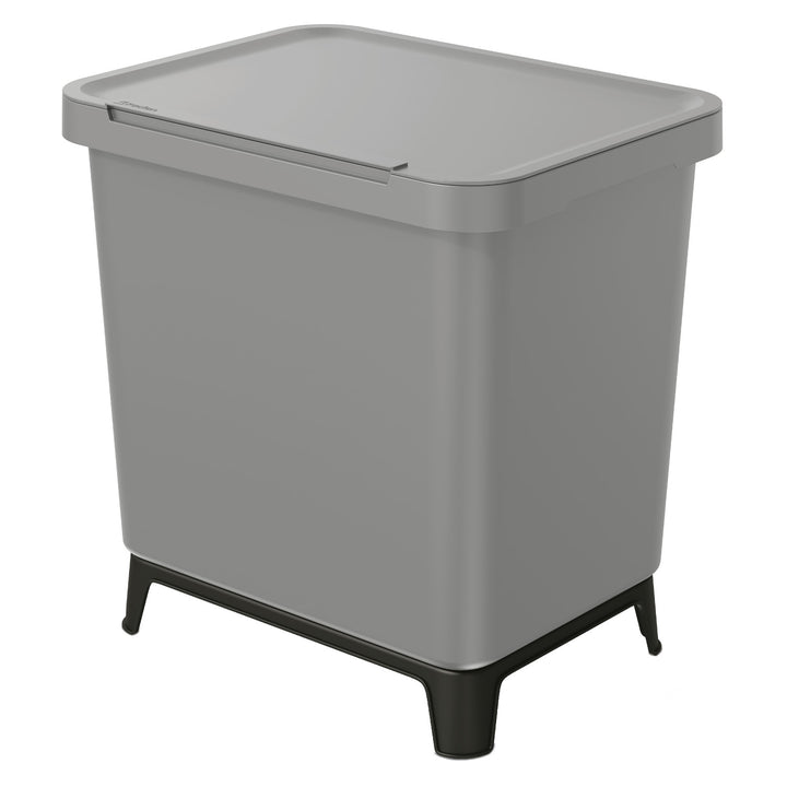 Cos de gunoi pentru colectare selectiva Systema, smooth gray, 29L