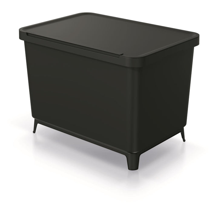Cos de gunoi pentru colectare selectiva Keden SYSTEMA, 4x10 L, negru