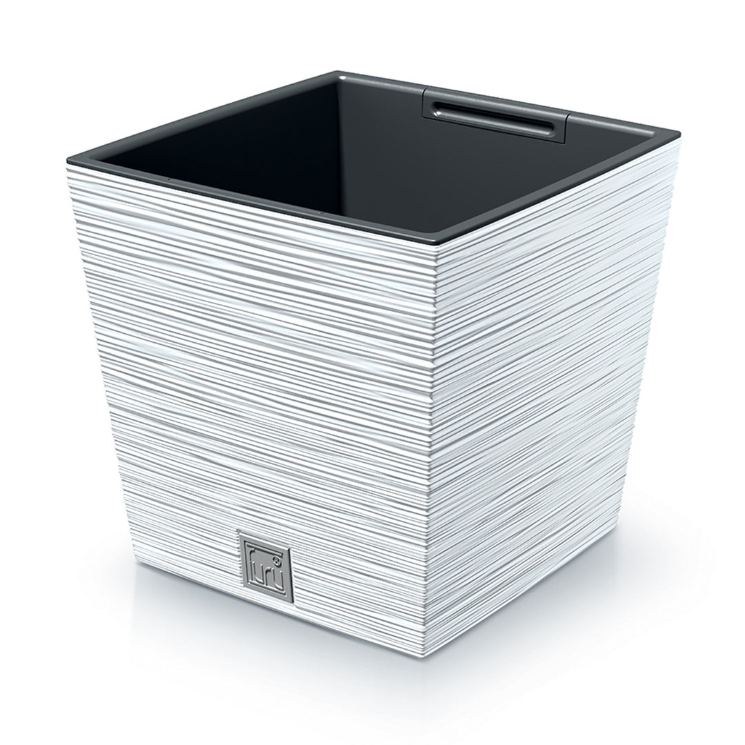 Ghiveci decorativ Prosperplast Furu Square Low, DFS300-S449, alb