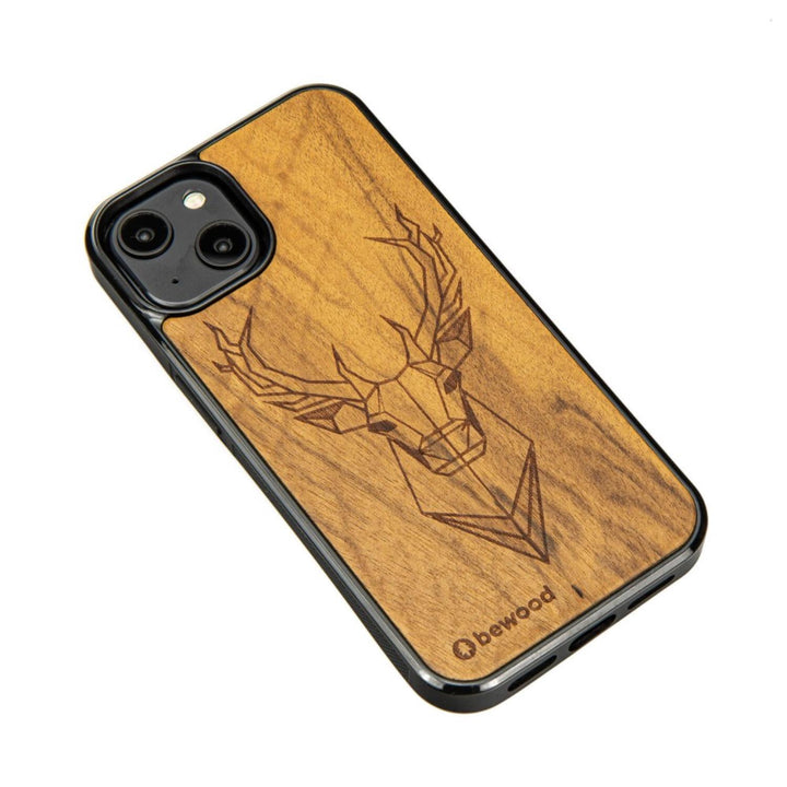 Husa telefon Bewood, din lemn, pentru iPhone14, Cerb