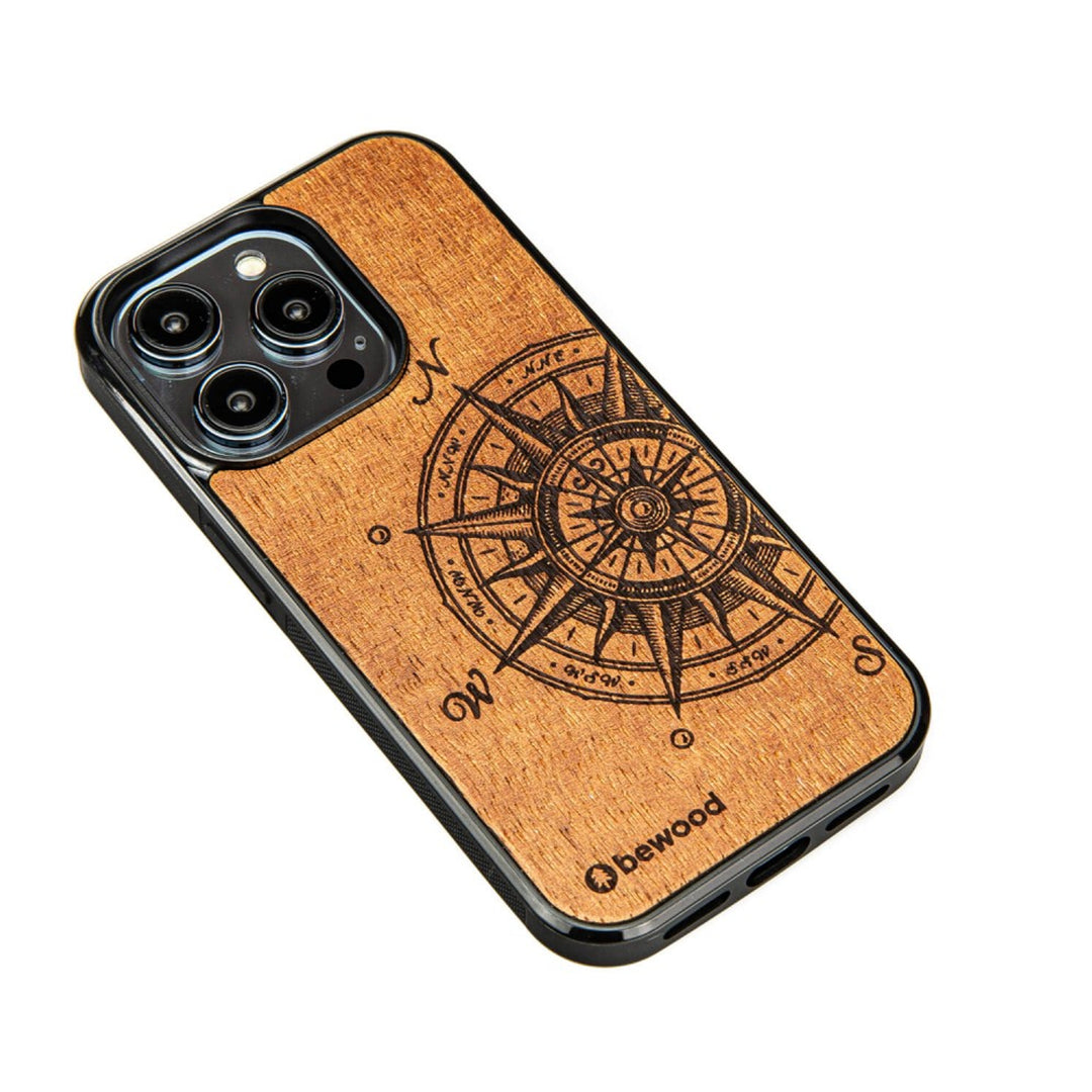 Husa telefon Bewood, din lemn, pentru iPhone 14 Pro, Traveler