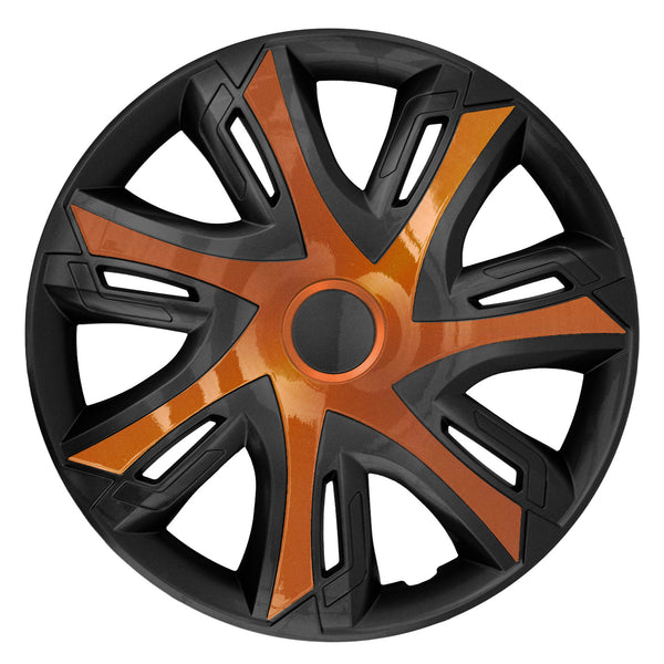 Set 4 capace jante NRM, N-Power Bicolor, 14", copper - negru