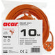 Prelungitor de gradina Acar 2 x 1.5 250V/16A , 10m, portocaliu