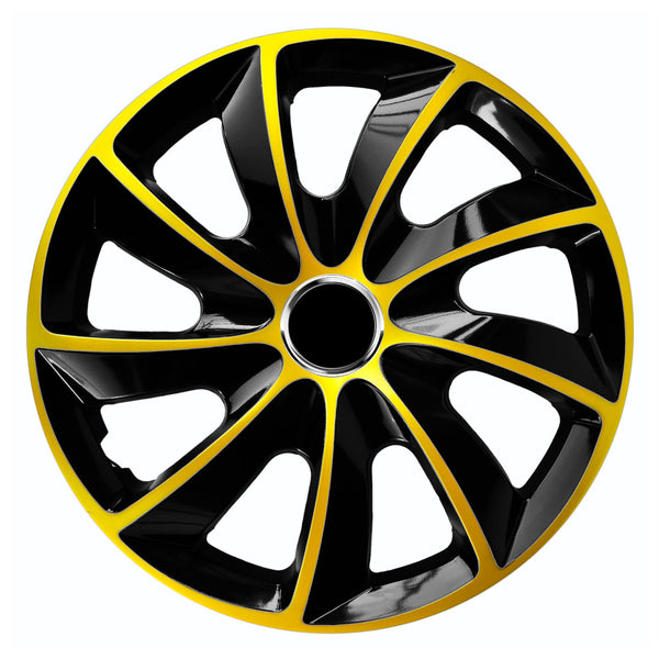 Set  de 4 capace jante NRM, Stig Extra, 17", auriu - negru