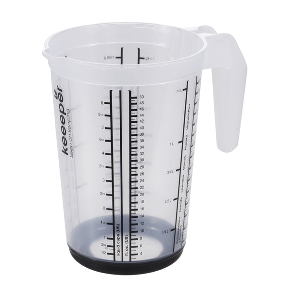 Cana gradata Massimo Keeeper, 13.5 x 19 cm, 1200 ml, alb-antracit