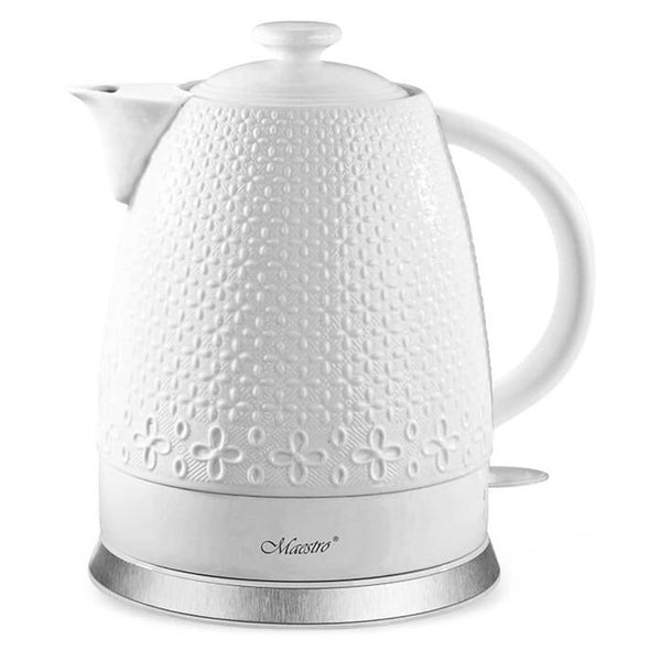 Ceainic din ceramica Maestro MR-073, 1.5L, 1200W, alb