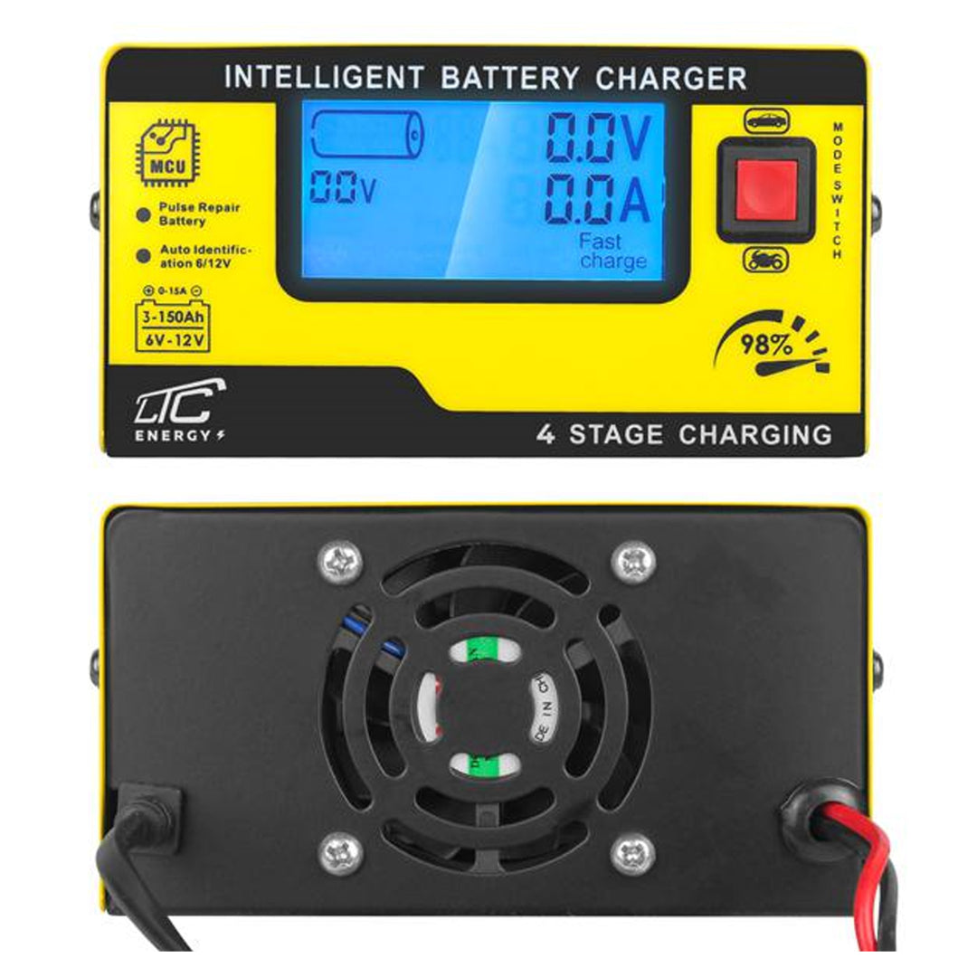 Redresor auto LTC, LX1202, 6V/12V DC, 3Ah - 150Ah, afisaj LCD