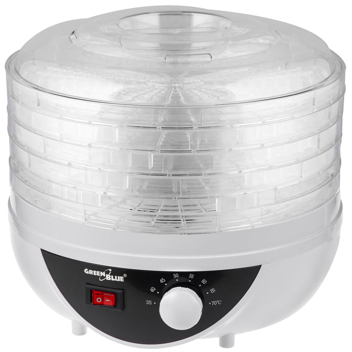 Deshidrator pentru legume GreenBlue GB195, 250W, 5 tavi, alb
