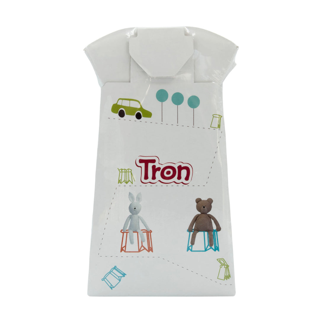 Vasin de unică folosință pentru copii Tron, alb, până la 30 kg, set de 10 bucăți
